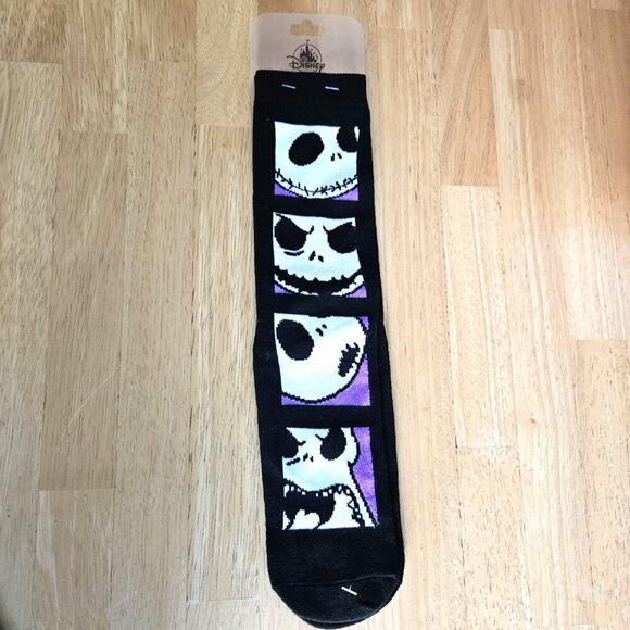 Disney Accessories - Disney Jack Skellington Faces Adult Socks - Black - size 9-13 NWT